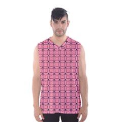 Circles On Pink Men s Basketball Tank Top