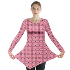 Circles On Pink Long Sleeve Tunic 