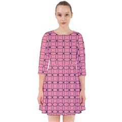 Circles On Pink Smock Dress