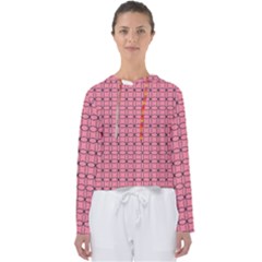 Circles On Pink Women s Slouchy Sweat