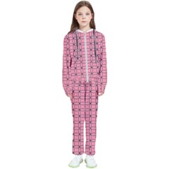 Circles On Pink Kids  Tracksuit by JustToWear