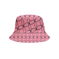 Circles On Pink Bucket Hat (kids) by JustToWear