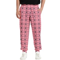 Circles On Pink Men s Elastic Waist Pants by JustToWear