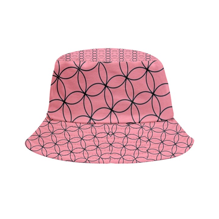 Circles on pink Inside Out Bucket Hat