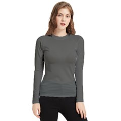 Beluga Grey Women s Long Sleeve Rash Guard by FabChoice