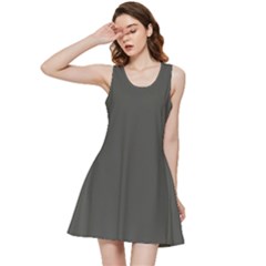 Beluga Grey Inside Out Racerback Dress by FabChoice