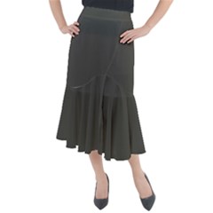 Beluga Grey Midi Mermaid Skirt by FabChoice