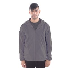 Carbon Grey Men s Hooded Windbreaker by FabChoice