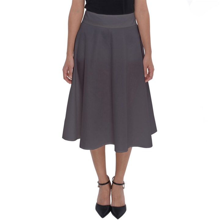 Carbon Grey Perfect Length Midi Skirt