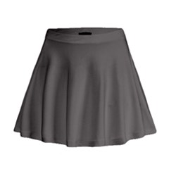 Carbon Grey Mini Flare Skirt by FabChoice