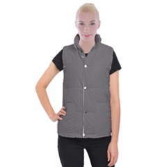 Carbon Grey Women s Button Up Vest by FabChoice