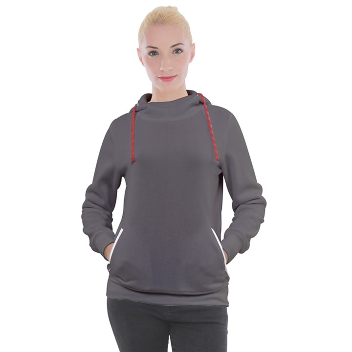 Carbon Grey Women s Hooded Pullover