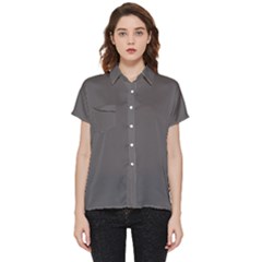 Carbon Grey Short Sleeve Pocket Shirt by FabChoice