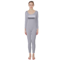 Cloudy Grey Long Sleeve Catsuit by FabChoice