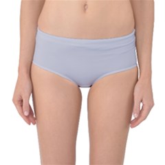 Cloudy Grey Mid-waist Bikini Bottoms by FabChoice