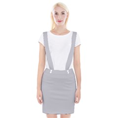 Cloudy Grey Braces Suspender Skirt by FabChoice