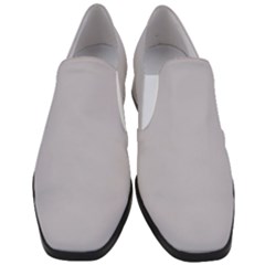 Cloudy Grey Women Slip On Heel Loafers by FabChoice