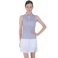 Cloudy Grey Women s Sleeveless Polo Tee by FabChoice