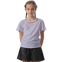 Cloudy Grey Kids  Front Cut Tee