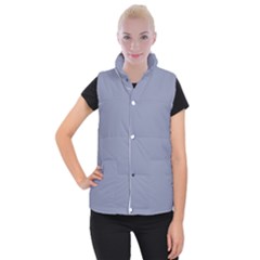 Cool Grey Women s Button Up Vest by FabChoice