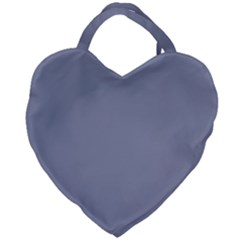 Cool Grey Giant Heart Shaped Tote by FabChoice