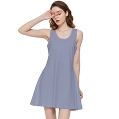 Cool Grey Inside Out Racerback Dress by FabChoice