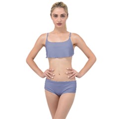 Cool Grey Layered Top Bikini Set by FabChoice