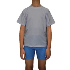 Drizzle Grey Kids  Short Sleeve Swimwear by FabChoice