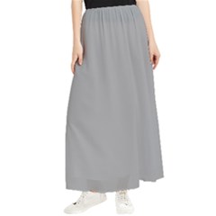 Drizzle Grey Maxi Chiffon Skirt