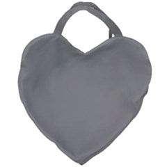 Drizzle Grey Giant Heart Shaped Tote by FabChoice