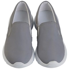 Drizzle Grey Kids Lightweight Slip Ons by FabChoice