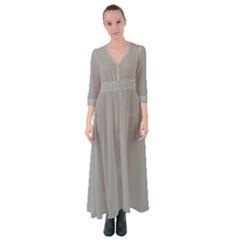 Drizzle Grey Button Up Maxi Dress