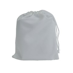 Glacier Grey Drawstring Pouch (xl) by FabChoice