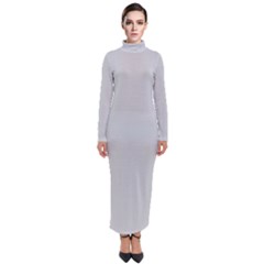 Glacier Grey Turtleneck Maxi Dress by FabChoice