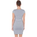 Glacier Grey Capsleeve Drawstring Dress  View2