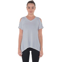 Glacier Grey Cut Out Side Drop Tee by FabChoice