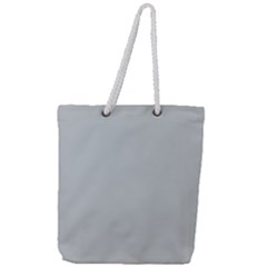 Glacier Grey Full Print Rope Handle Tote (large) by FabChoice