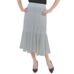 Glacier Grey Midi Mermaid Skirt by FabChoice