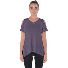 Graphite Grey Cut Out Side Drop Tee by FabChoice