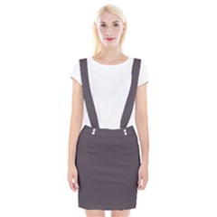 Graphite Grey Braces Suspender Skirt by FabChoice