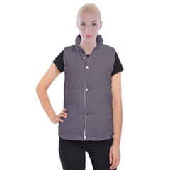 Graphite Grey Women s Button Up Vest by FabChoice