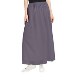 Graphite Grey Maxi Chiffon Skirt