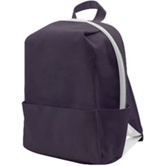 Graphite Grey Zip Up Backpack by FabChoice