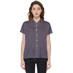 Graphite Grey Short Sleeve Pocket Shirt by FabChoice