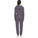 Graphite Grey Cropped Zip Up Lounge Set View2