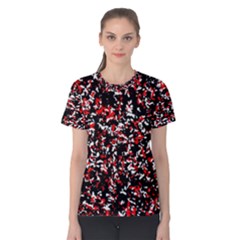 Patterntachesrougeblancnoir75 Women s Cotton Tee