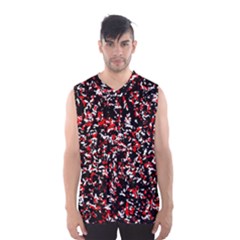 Patterntachesrougeblancnoir75 Men s Basketball Tank Top