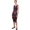 Patterntachesrougeblancnoir75 Sleeveless Pencil Dress View2