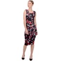 Patterntachesrougeblancnoir75 Sleeveless Pencil Dress View3