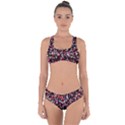 Patterntachesrougeblancnoir75 Criss Cross Bikini Set View1